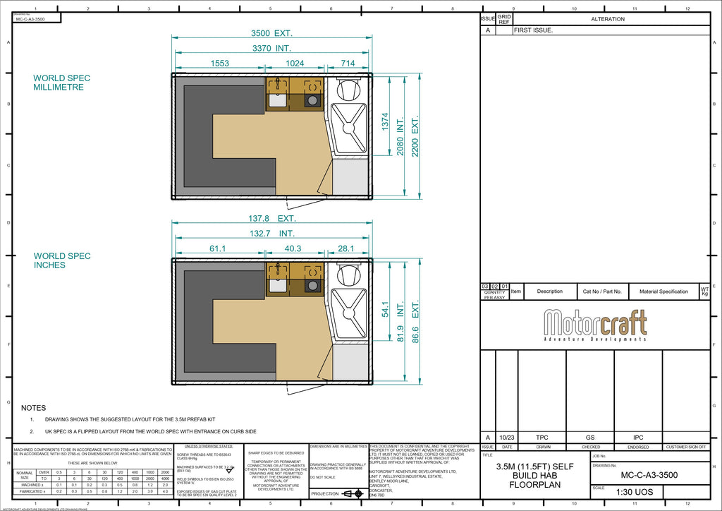 Prefab Kit 3.5m (SKU 2889)