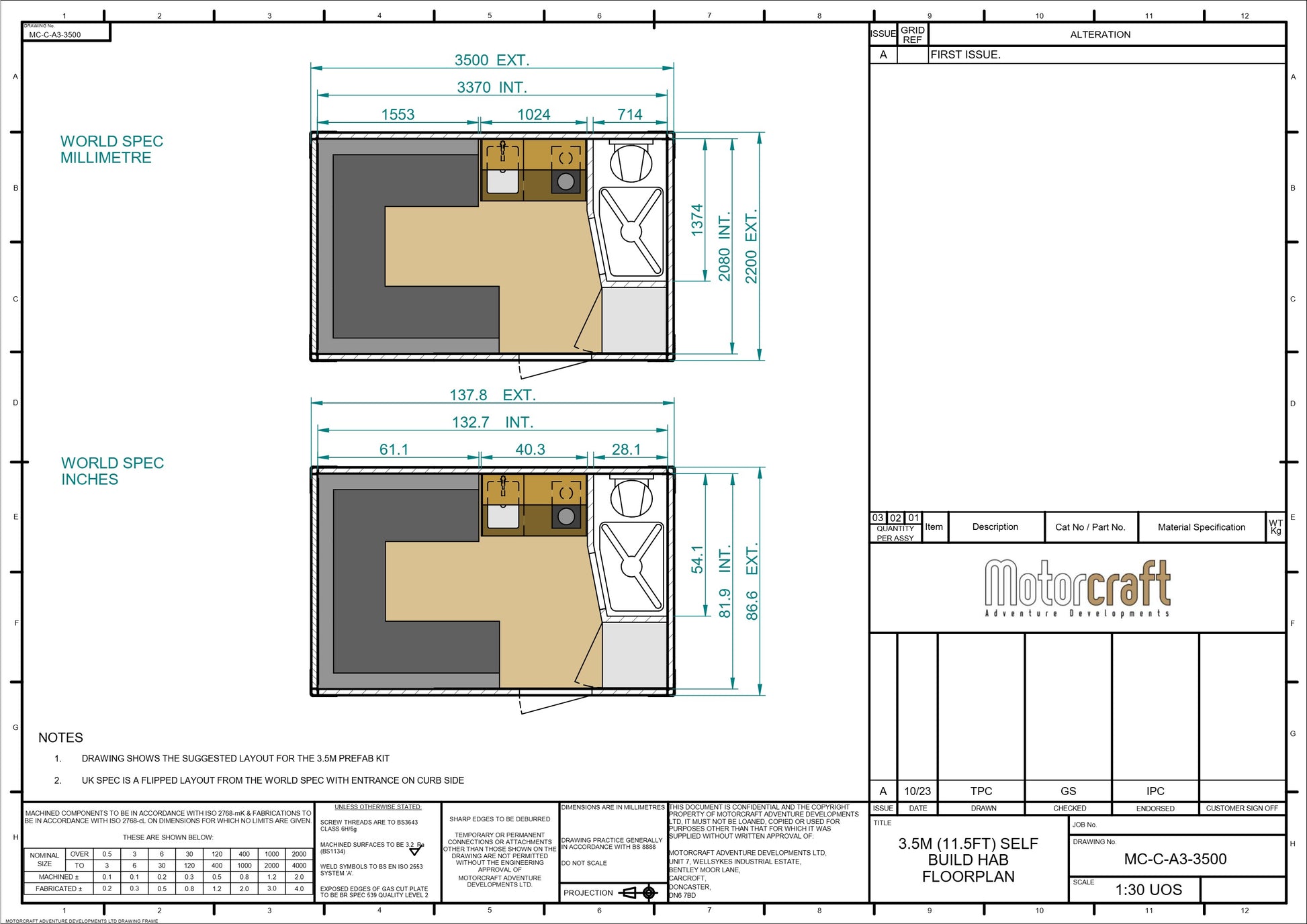 Prefab Kit 3.5m (SKU 2889)