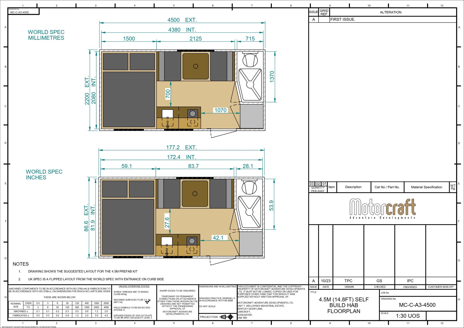 Prefab Kit 4.5m (SKU 0464)