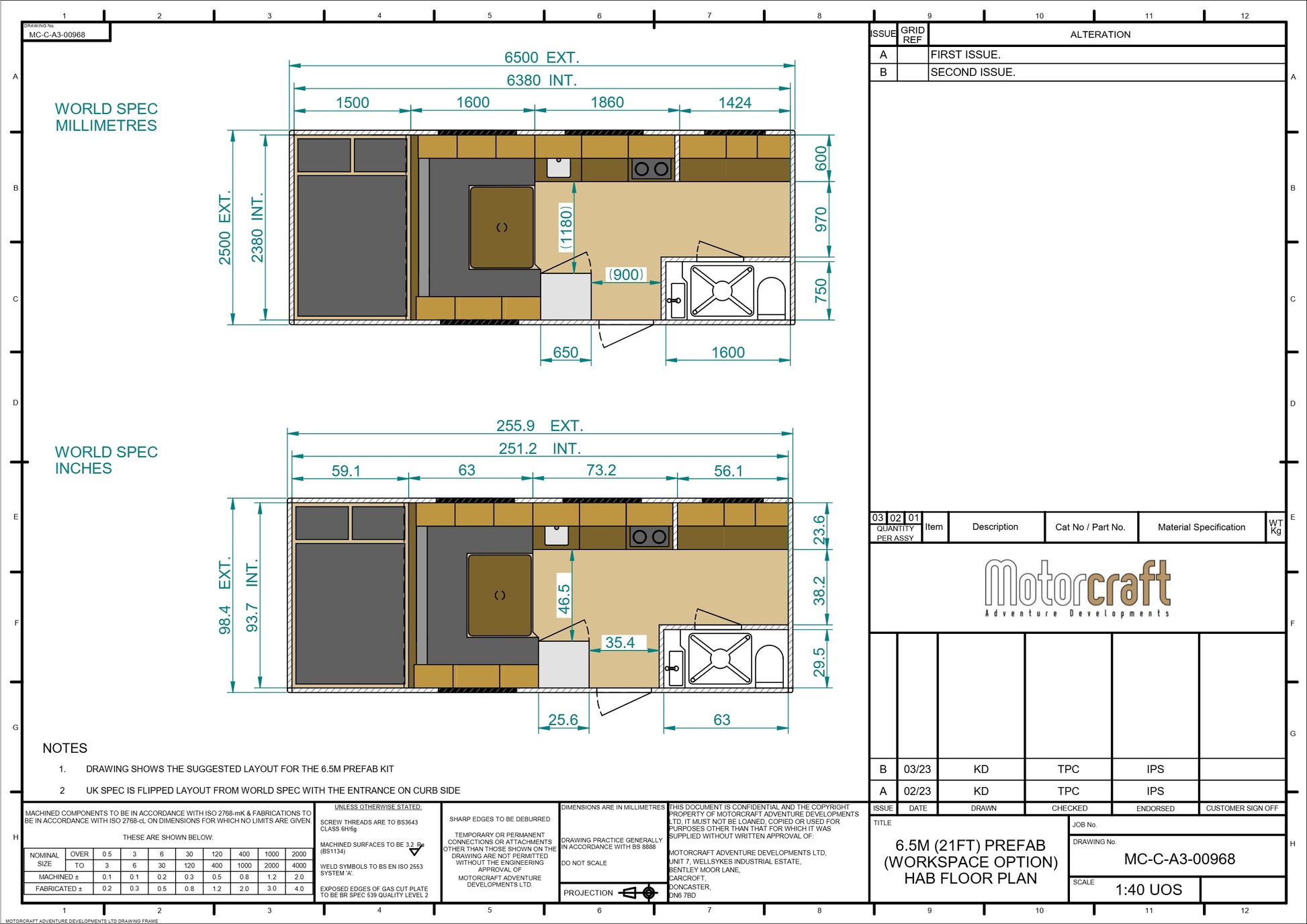Prefab Kit 6.5m - Storage Configuration (SKU 3397)
