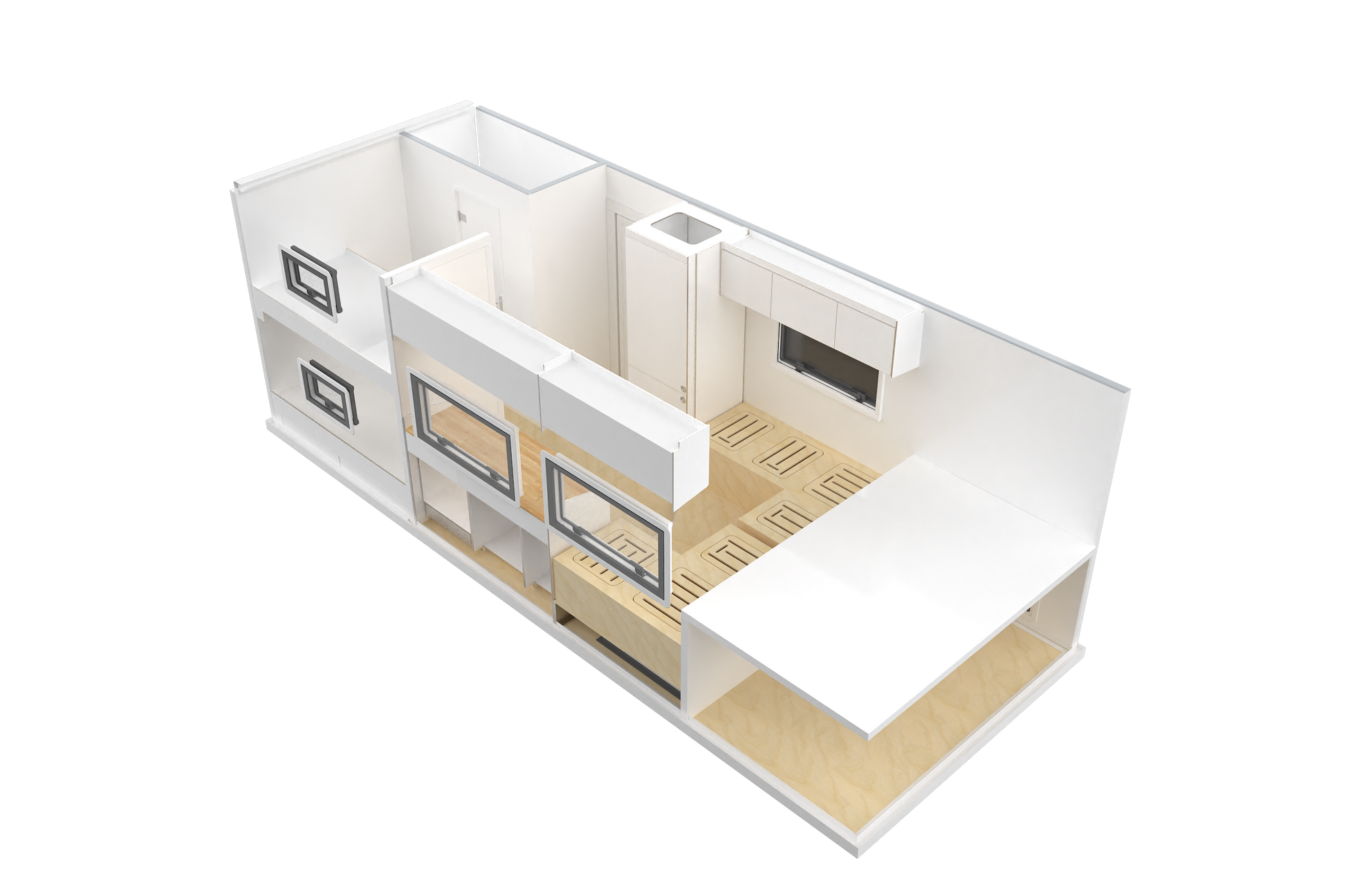 Prefab Kit 6.5m - Bunk Bed Configuration (SKU 3396)