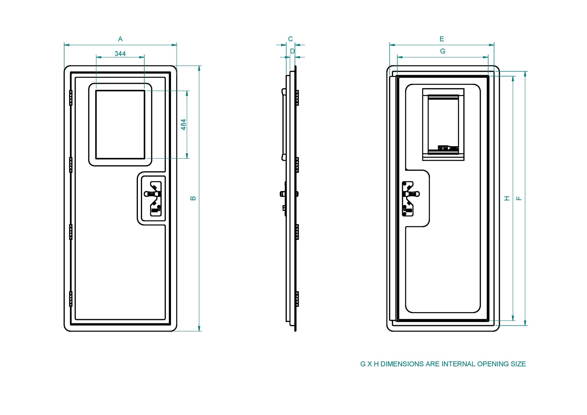 Entrance Door - 0.65 x 1.75m (SKU 0246)