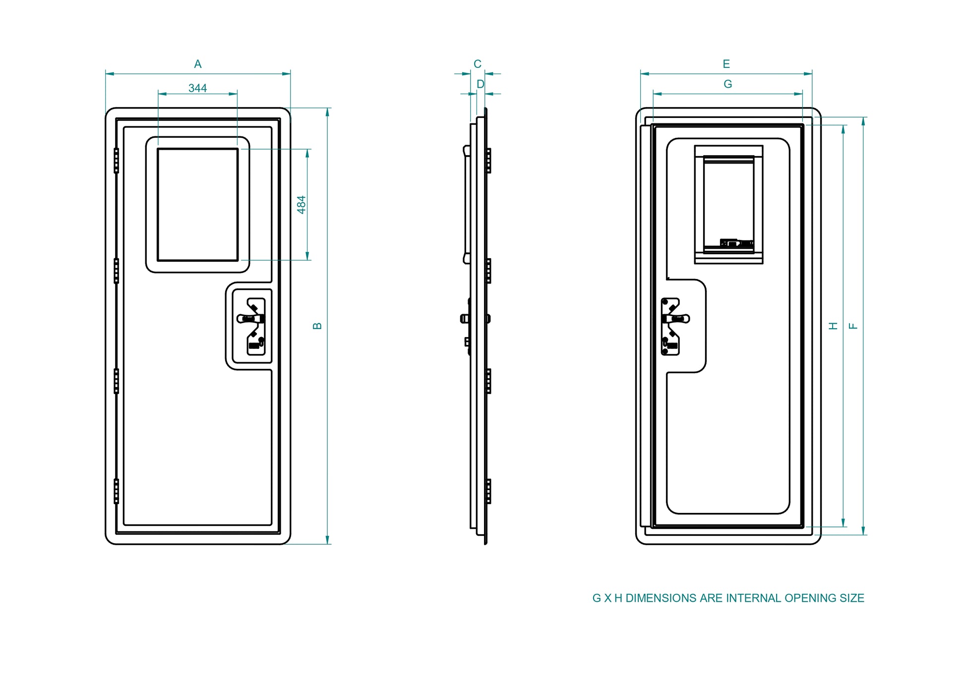 Entrance Door - 0.50m (SKU 4290)
