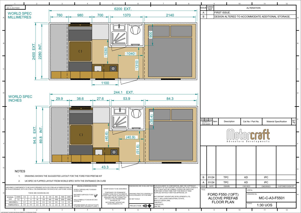 Prefab Kit - Ford F550 Design (SKU 2890)
