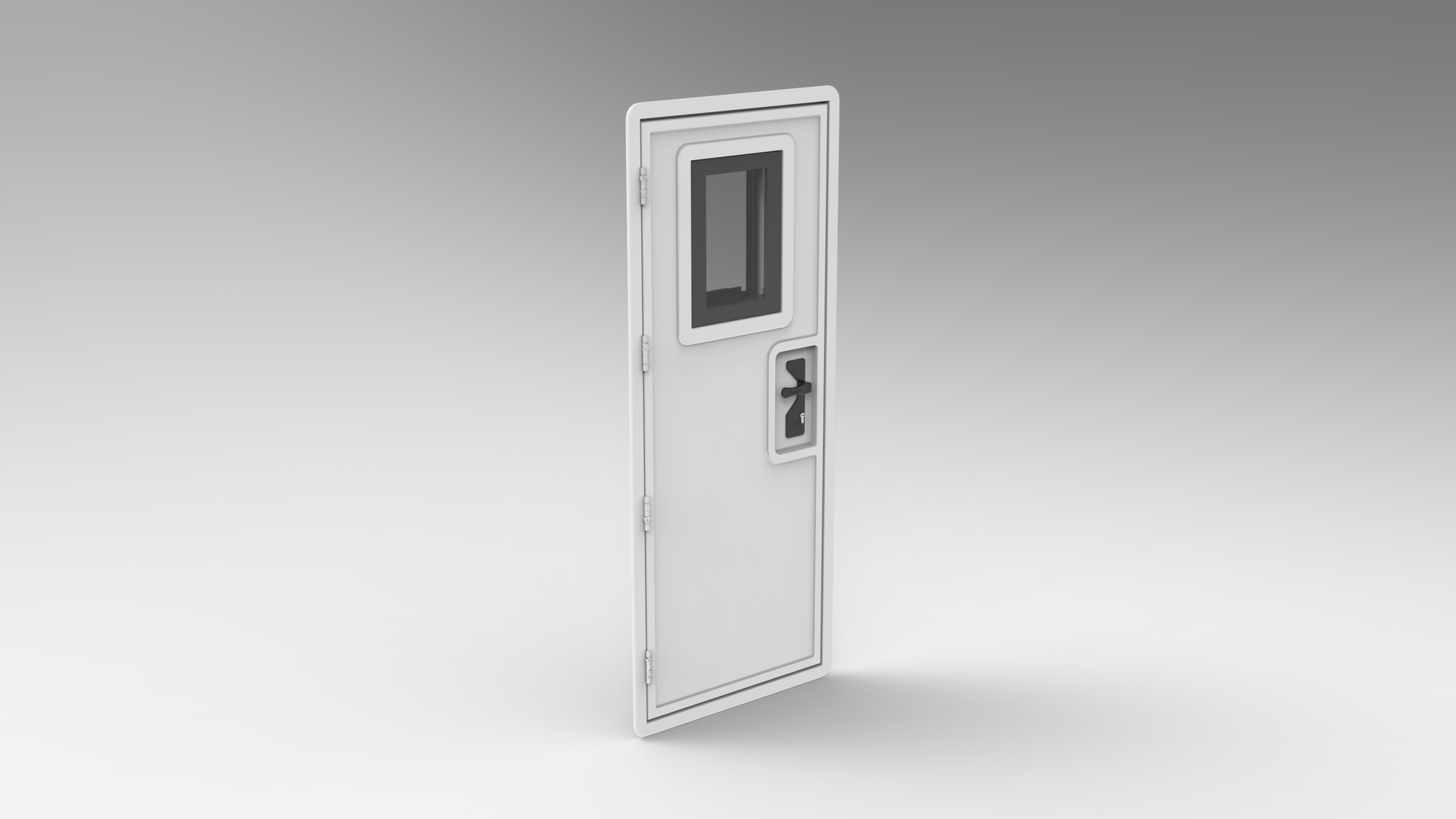 Entrance Door w/ Opening Window - 0.65 x 1.75m (SKU 5061)
