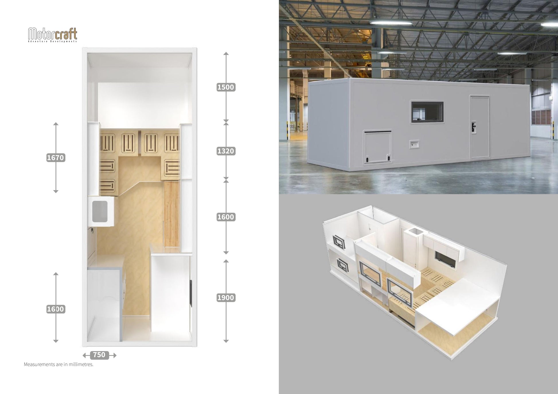 Prefab Kit 6.5m - Bunk Bed Configuration (SKU 3396)