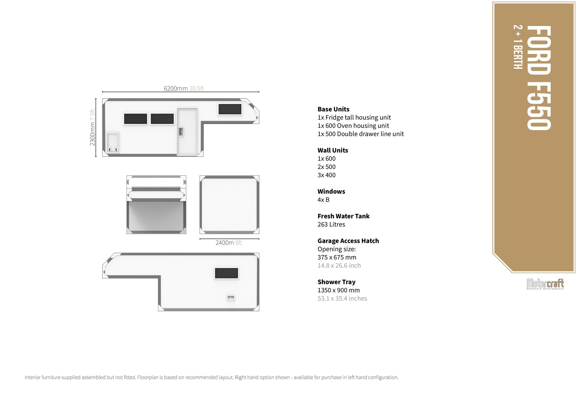 Prefab Kit - Ford F550 Design (SKU 2890)