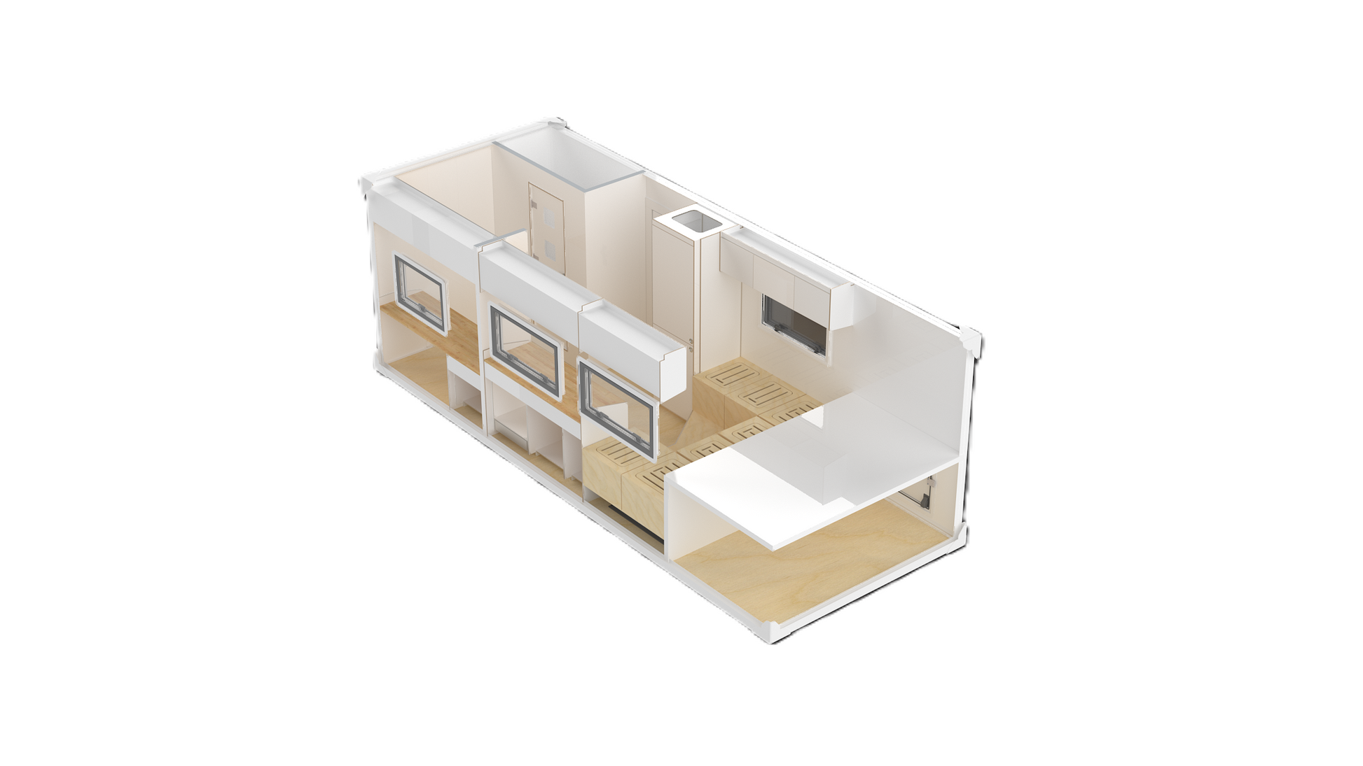 Prefab Kit 6.5m - Work Space Configuration (SKU 0468)