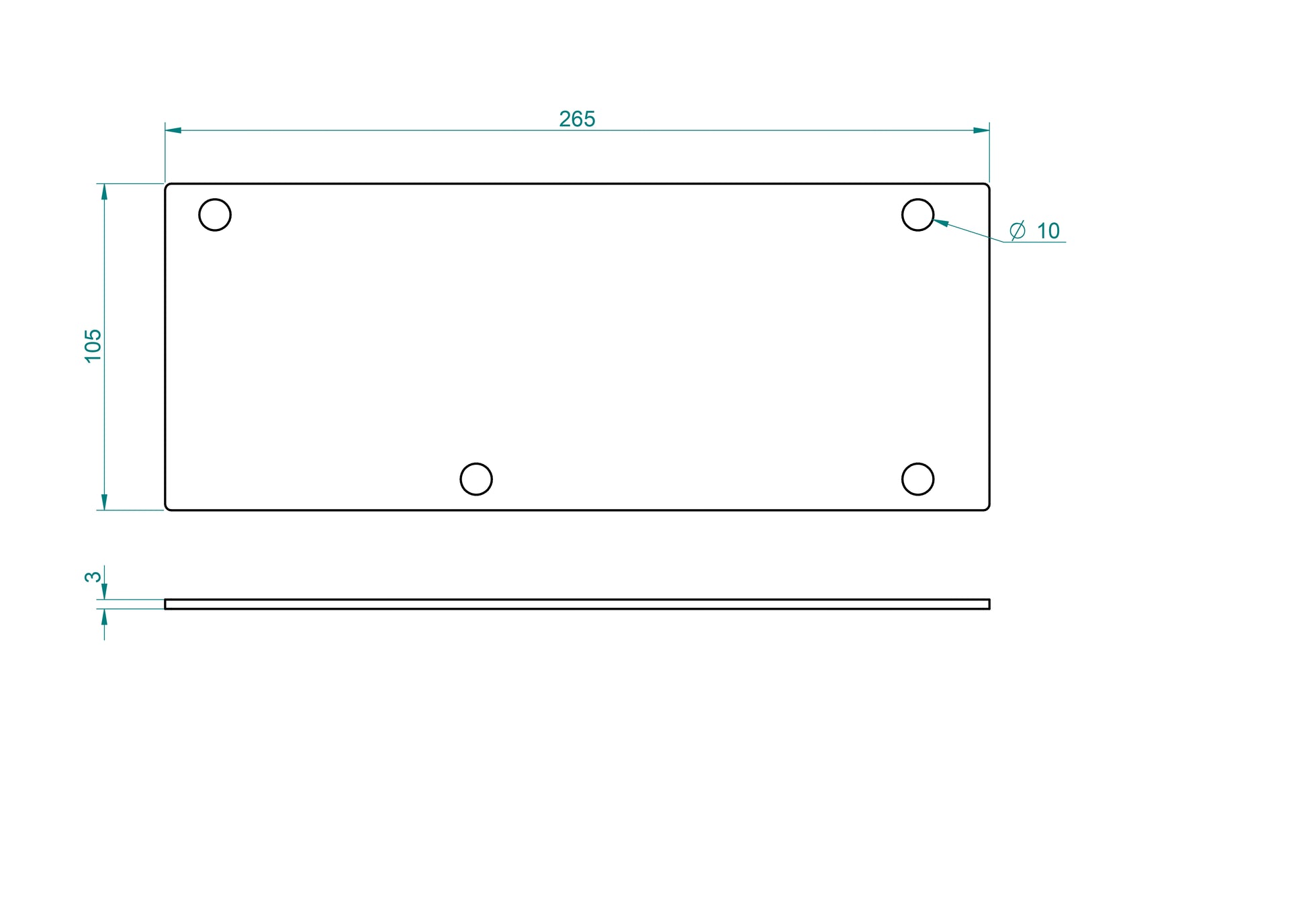 HX60 Bumper/Light Blanks - Pair (SKU 0115)