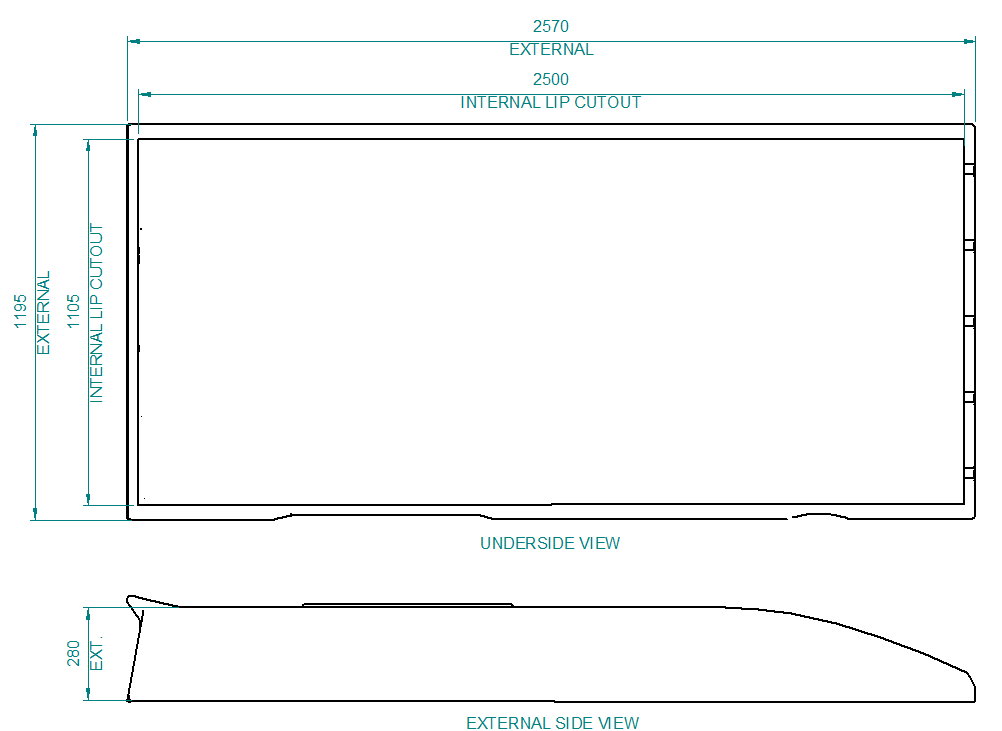 Roof Pod for Sprinter 04-'24 & Crafter '03-'16 (SKU 1017)