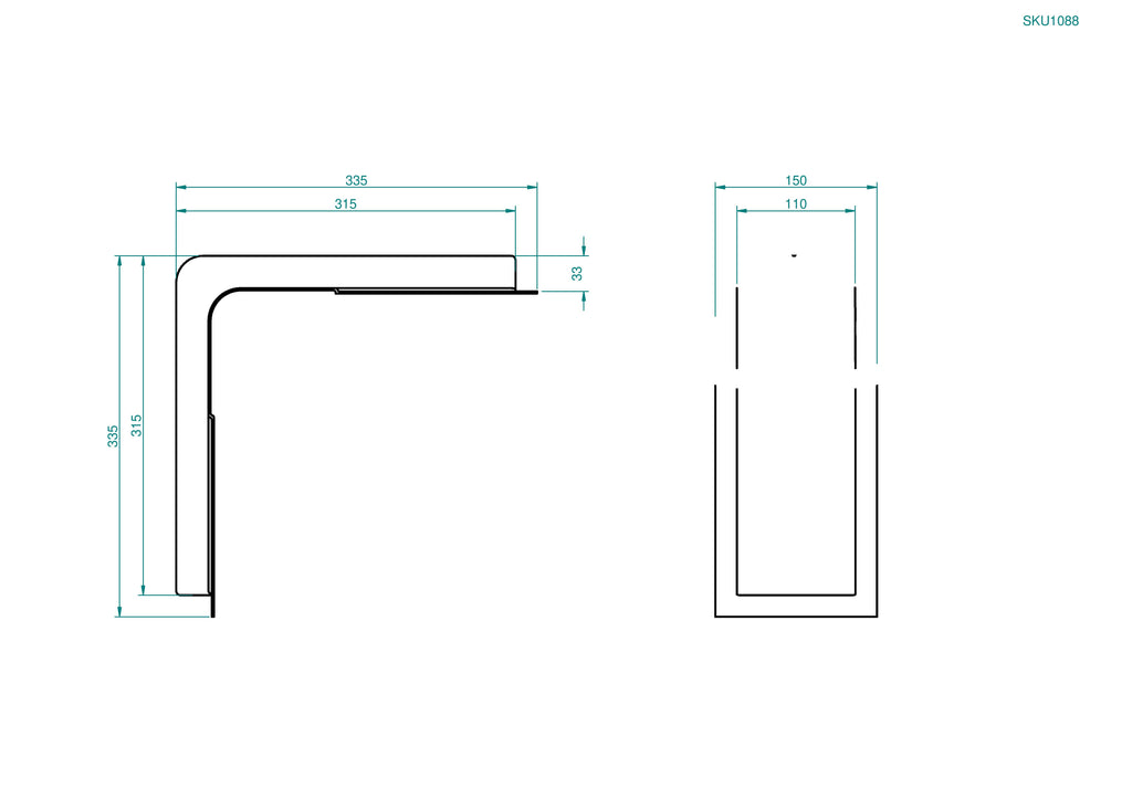 Roof to Bodyside Cable Cover (SKU 1088)