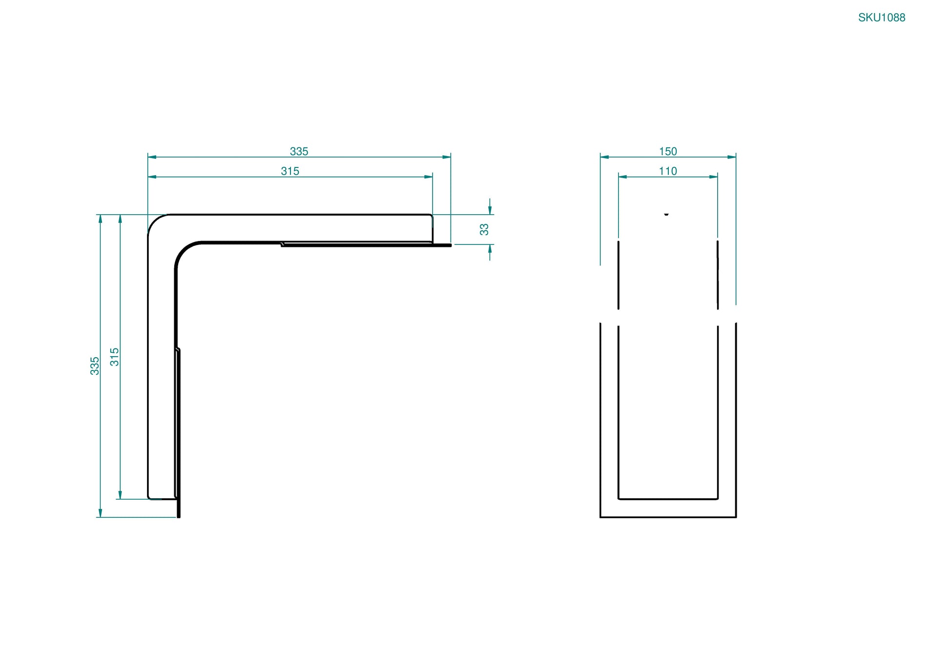 Roof to Bodyside Cable Cover (SKU 1088)