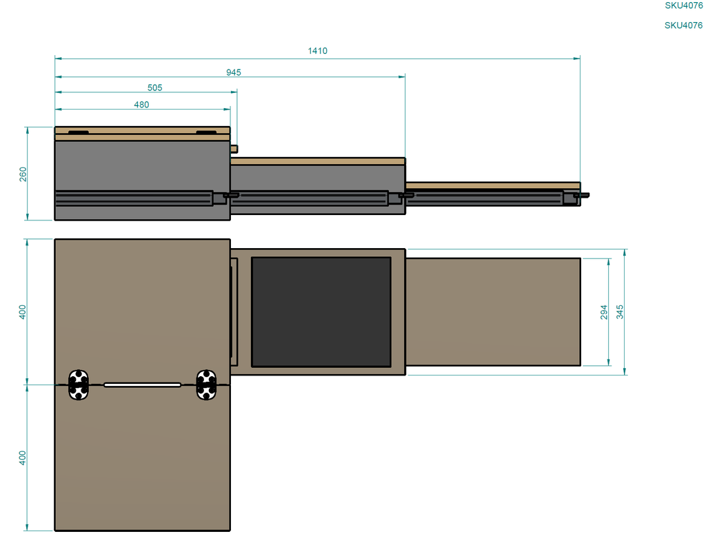 Motorcraft Outdoor Pull-Out Kitchen (SKU 4076)