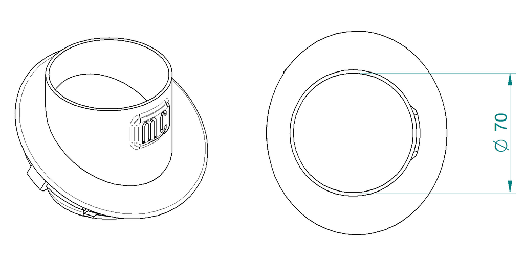 HX60 MC Dash Cup Holder Pair (SKU 4511)