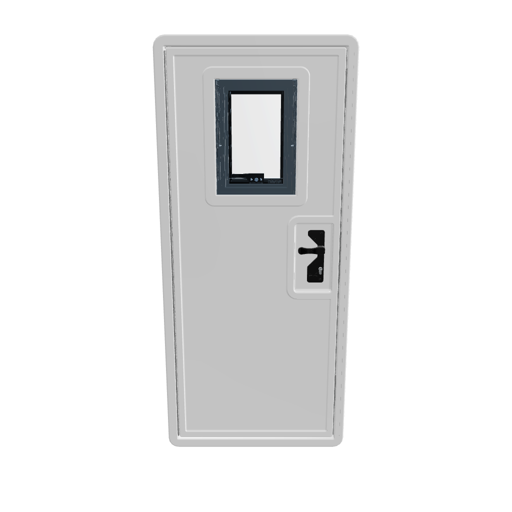 Entrance Door w/ Opening Window - 0.7m (SKU 0821)