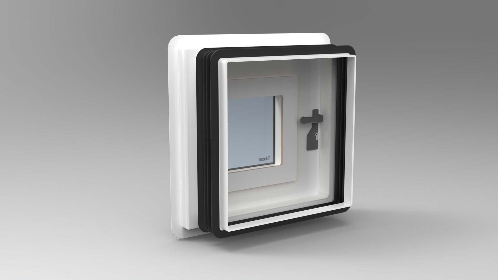 Crawl Through Hatch w/ Window - 610 x 610mm (SKU 3541)